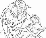 Bestia Princesas Visitar Colorings Getcolorings Getdrawings Gratistodo Dibujoswiki sketch template