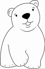 Bear Polar Coloring Cute Little Pages Cartoon Printable Color Print Kids Coloringpages101 Online sketch template