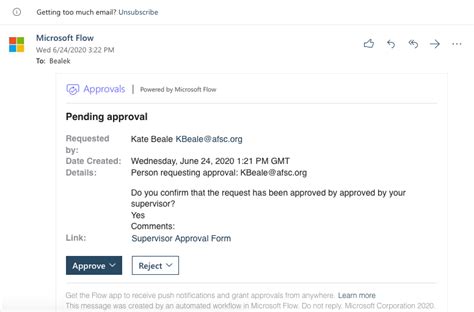 solved approval request email is inconsistent only somet power