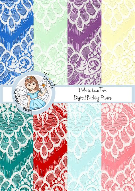 white lace paper digital paper real lace print lace