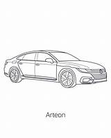 Hyundai Arteon Boredom sketch template