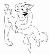 Wolf Coloring Pages Anime Theme sketch template