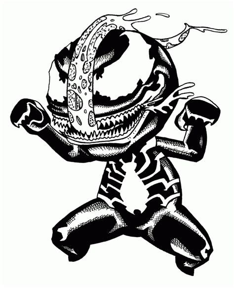 printable venom coloring pages coloring home