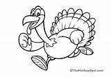 Turkey Running Thanksgiving Vector Coloring Color Book Getdrawings Vectors sketch template