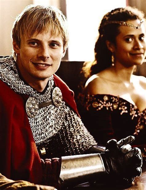 bbc merlin king arthur and queen guinevere pendragon