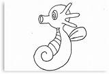 Horsea Coloring Pages Getcolorings sketch template