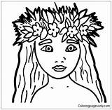 Pages Moana Princess Coloring Color sketch template