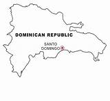 Mapa Dominican Republic Map Coloring Dominicana Republica Colorear Para Bandera Dibujar Escudo Mexico Color Pintar sketch template