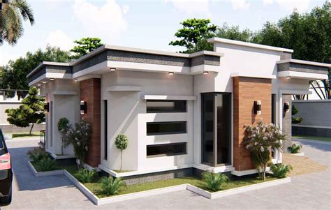 nigerian house house plan modern  bedroom bungalow