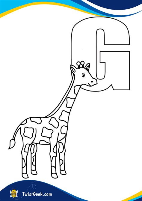 letter  coloring pages lettering alphabet giraffe coloring pages