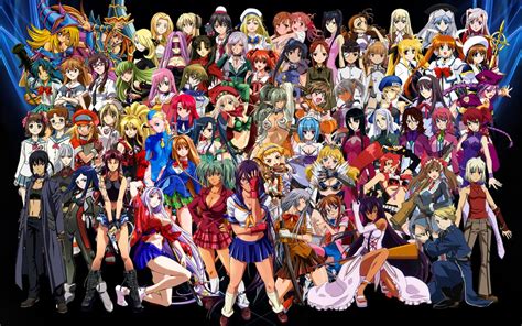 anime crossover ladies 2nd by dflowen on deviantart