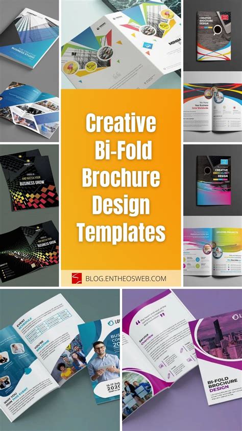 creative bi fold brochure design templates entheosweb