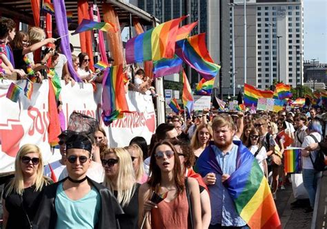 see pics rainbow flags fly across europe at gay pride parades