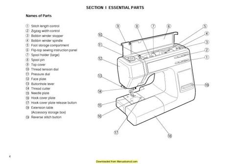 janome   sewing machine instruction manual