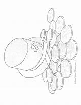 Coloring Pages Coins Popular sketch template