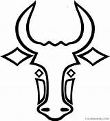 Bull Outline Coloring4free Coloring Pages Printable Related Posts sketch template