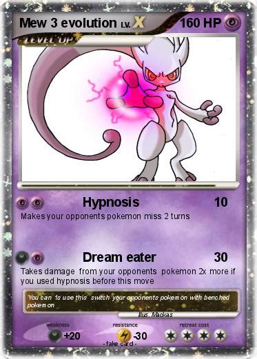 Pokémon Mew 3 Evolution Hypnosis My Pokemon Card