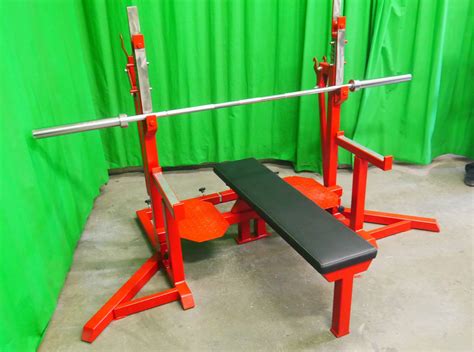 aax competition style bench  squat stand powerlifting equipment