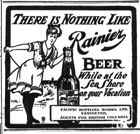 beer in ads 3773 there is nothing like rainier beer brookston beer