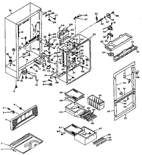 kenmore coldspot refrigerators parts model wgl sears partsdirect