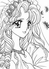 Coloring Pages Princess Cute Anime sketch template