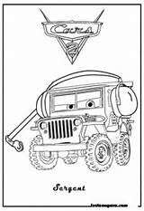 Sarge Car sketch template