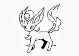 Leafeon Pokemon Coloring Pages sketch template