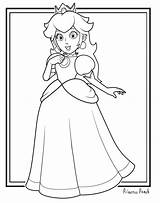 Mario Coloring Pages Super Printable Princess Colouring Choose Board Girls sketch template