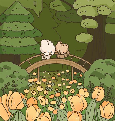 atillusbyjo  instagram forest bloom cute doodle art cute cartoon