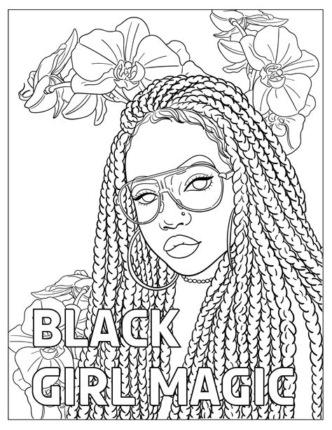 printable coloring pages  black girls stephenilpena