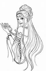 Aphrodite Coloring Pages Adult Drawing Stunning Goddess Coloriage Fairy Printable Color Girl Hair Sheets Drawings Kidsplaycolor Colouring Kids Mermaid Books sketch template