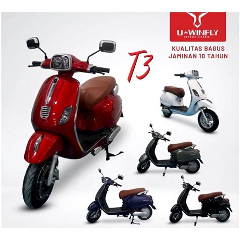 jual sepeda motor listrik vespa uwinfly  scooter matic shopee indonesia