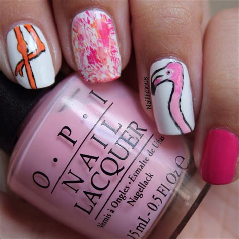 flamingo nails