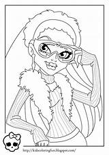 Monster High Coloring Pages Abbey Hq Wallpapers Kids Clawdeen sketch template