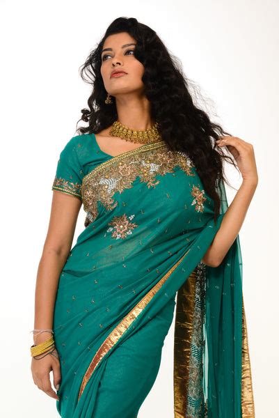 stylish turquoise blue sari saris and things