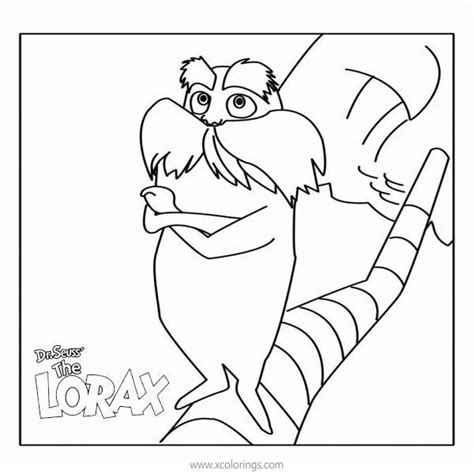 lorax coloring pages lorax outline xcoloringscom