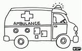 Coloring Ambulance Pages Bus Kids Printable Transport Color Transportation Land Sheets Online Preschool sketch template