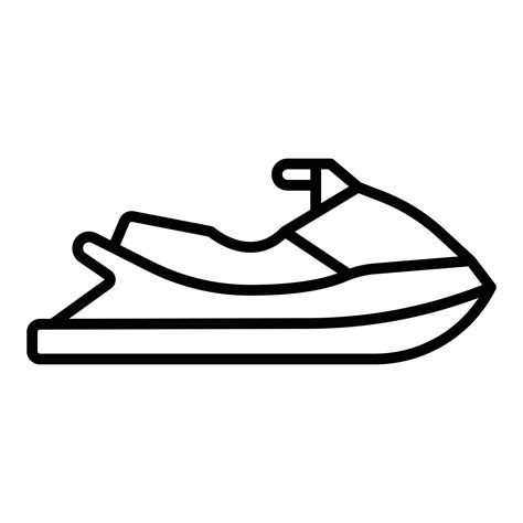 jet ski icon style  vector art  vecteezy