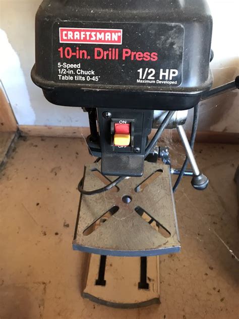 Craftsman 10 In Drill Press 1 2 Hp For Sale In Burbank Ca Offerup