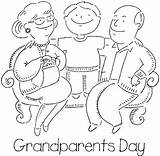 Grandparents Coloring Pages Happy Printable Grandfather Grandma Parents Grand Drawing Sheet Kids Family Colouring Sheets Visit Color Print Beautiful Getcolorings sketch template
