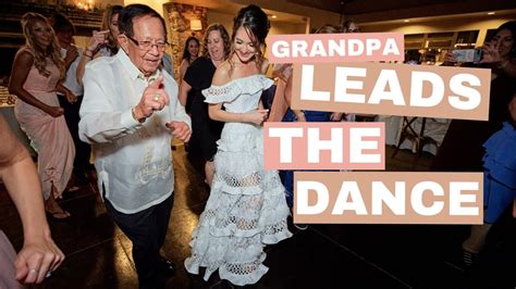 bride s 90 year old grandpa leads the line dance youtube