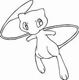 Coloring Pages Pokemon Mew Mewtwo Printable Pokémon Choose Board sketch template
