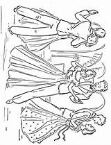 Dancers Coloring Pages Kids People sketch template