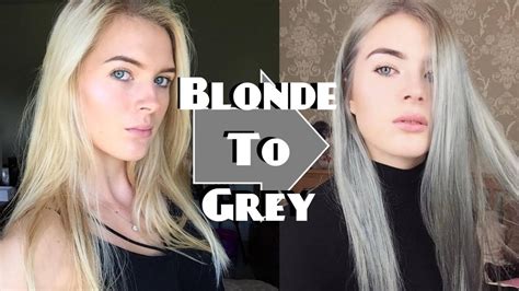 blonde  grey hair youtube
