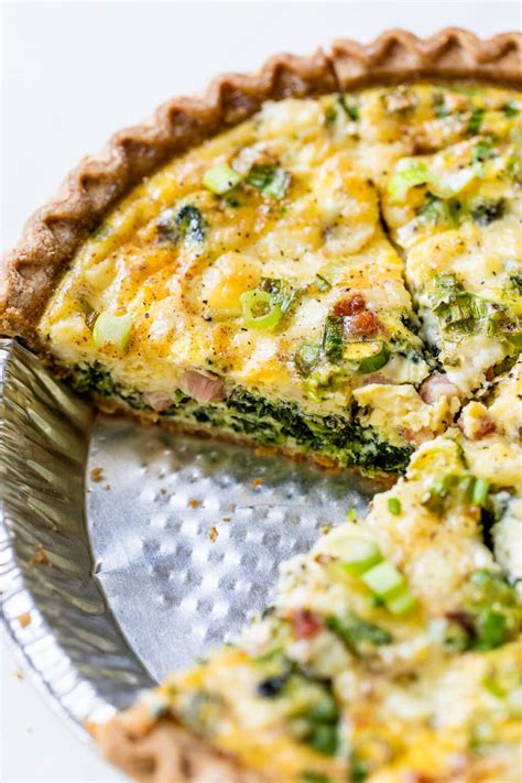 easy quiche recipe   filling wellplatedcom