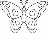 Kupu Mewarnai Gambar Binatang Butterfly Kunjungi Dan Coloring sketch template