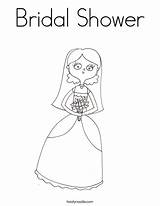 Coloring Wife Shower Bridal Bride Twistynoodle Print Favorites Login Add Built California Usa Noodle sketch template