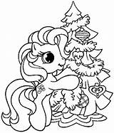 Coloring Christmas Pages Tree Trees Disney Popular sketch template