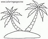 Palm Coloring Tree Pages Coconut Trees Printable Leaves Drawing Color Island Leaf Date Coloringpagesfortoddlers Beach Swaying Kids Getdrawings Getcolorings 1100 sketch template