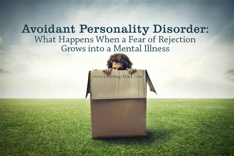 avoidant personality disorder     fear  rejection